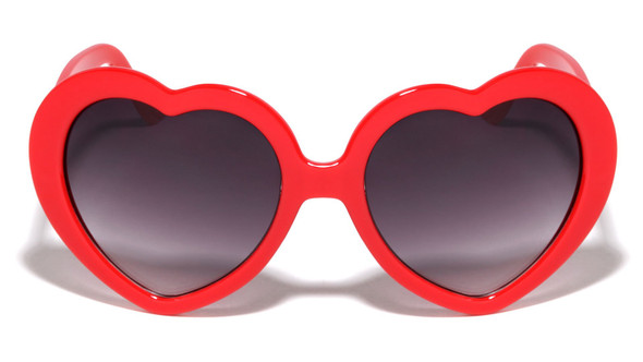 Red Heart Shape Sunglasses Adult Size Superior Quality 100% UV 1024DZ